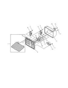 Control Panel Diagram and Parts List for 030242  Briggs and Stratton Generator